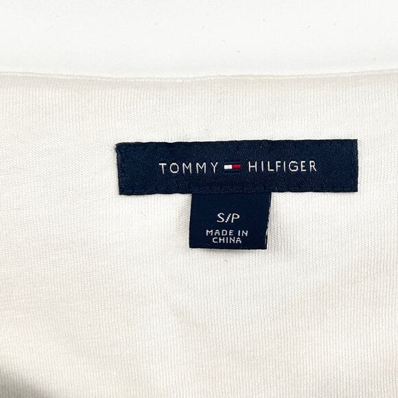 Tommy Hilfiger Dress Women’s Striped Stretch Knit Belted Red Blue White Small - Picture 3 of 7